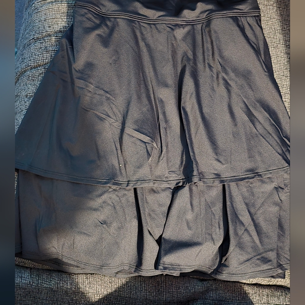 Lands' End Black Skater Skirt